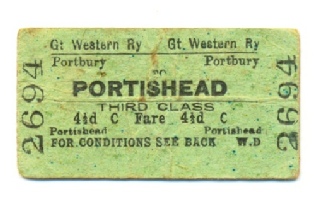 Ticket Portbury to Portishead